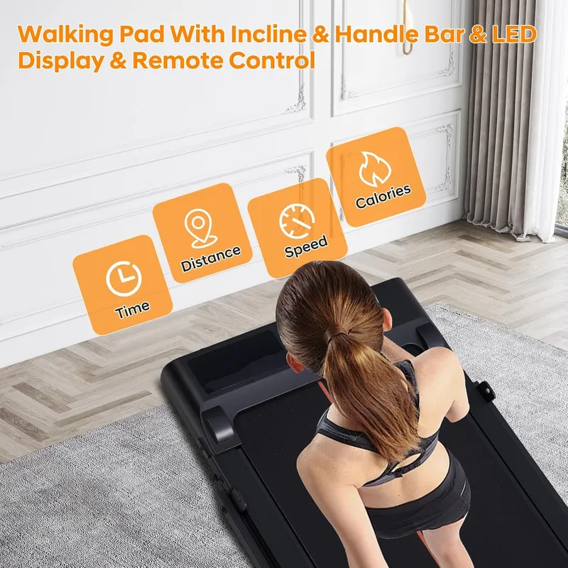 OKAYFOX Walking Pad with Handle Bar